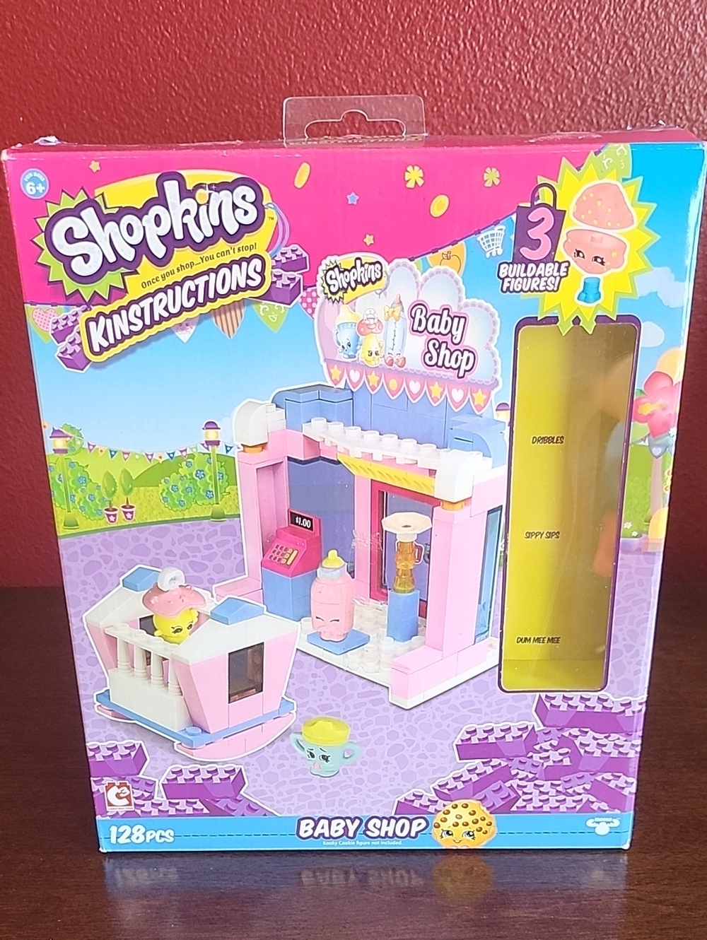 Shopkins Baby Shop Playset Building Blocks - Pink, Blue, White - Missing 1 Piece